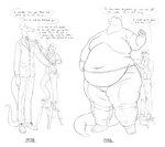 Rating: s
ID: 4792455
Date: 2024-05-19 00:59:20 -0400
Status: active
Score: 46
2024 anthro barefoot before_and_after bottomwear canid canine canis cettus clothed clothing collared_shirt dialogue domestic_dog dragon dress_shirt duo english_text eyewear fat_rolls feet footwear fritjof fully_clothed glasses hi_res holding_object jacket macro male mammal measuring moobs mythological_creature mythological_scalie mythology navel necktie obese obese_anthro obese_male overweight overweight_anthro overweight_male pants partially_clothed scalie shirt shoes size_difference sketch slim speech_bubble standing step_ladder suit suspenders tail tape_measure text topless topwear weight_gain post #4792455