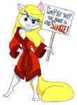 Rating: s
ID: 4667313
Date: 2024-03-19 08:55:36 -0400
Status: active
Score: 60
animaniacs anthro bathrobe black_eyes blonde_hair clothing english_text eyelashes female full-length_portrait fur hair holding_object holding_sign looking_at_viewer mammal minerva_mink mink mustelid musteline pink_nose portrait red_bathrobe red_clothing red_robe robe shawn_keller sign simple_background solo source_request standing tail text true_musteline warner_brothers white_background white_body white_fur yellow_tail post #4667313