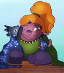 Rating: s
ID: 3137522
Date: 2022-01-23 01:04:07 -0500
Status: active
Score: 6
2021 4_eyes 4_fingers alien ambiguous_gender antennae_(anatomy) bedding blanket candy carrying_another clothed clothing dessert digital_drawing_(artwork) digital_media_(artwork) dipstick_antennae dipstick_ears disney doubledip ear_markings experiment_(lilo_and_stitch) facial_markings female fingers food fur grey_body grey_fur group hair hammerface head_markings hi_res jewelry jumba_jookiba's_ex-wife kweltikwan lilo_and_stitch lollipop markings multi_eye multicolored_antennae multicolored_ears necklace one_eye_closed orange_hair orange_nose pink_body pink_skin ponytail purple_body purple_fur purple_nose purple_skin ryuko_rose size_difference smile tongue tongue_out trio yellow_sclera post #3137522