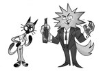 Rating: s
ID: 5550773
Date: 2025-05-05 13:25:10 -0400
Status: active
Score: 5
2021 absurd_res anthro bottle clothing collared_shirt container domestic_cat duo felid feline felis footwear hi_res holding_bottle holding_container holding_object looking_at_viewer male mammal monochrome polo_shirt saintlycharles sandals shirt shoes siamese suit topwear post #5550773