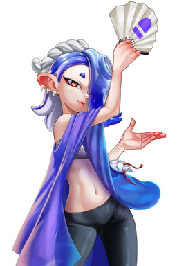 Rating: s
ID: 4493392
Date: 2023-12-25 03:50:02 -0500
Status: active
Score: 39
2:3 animal_humanoid black_bottomwear black_clothing black_pants blue_clothing blue_hair bottomwear cephalopod cephalopod_humanoid chest_wraps clothed clothing dipstick_fingers ear_piercing eyelashes female gm_laz hair hair_over_eye hi_res horizontal_pupils humanoid humanoid_pointy_ears looking_at_viewer marine marine_humanoid midriff mollusk mollusk_humanoid navel nintendo octarian octoling octopus_humanoid one_eye_obstructed pale_skin pants paper_fan piercing pointy_ears pseudo_hair pupils red_eyes shiver_(splatoon) simple_background solo splatoon tentacle_hair tentacles unusual_pupils white_background wraps post #4493392