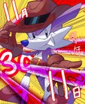 Rating: s
ID: 5183208
Date: 2024-11-15 04:28:07 -0500
Status: active
Score: 9
5_fingers abstract_background anniversary anthro belt big_teeth black_eyes blue_nose boots brown_belt brown_boots brown_clothing brown_footwear brown_gloves brown_handwear brown_hat brown_headwear classic_sonic_(universe) clothing countershade_fur countershading cowboy_hat dipodid fang_the_hunter fangs fingers footwear fur gloves handwear hat headgear headwear hi_res japanese_text jerboa long_ears long_tail looking_at_viewer male mammal multicolored_body multicolored_boots multicolored_clothing multicolored_footwear multicolored_fur plus2sf pose purple_body purple_ears purple_fur purple_tail rodent sega shoes smile smiling_at_viewer smirk smirking_at_viewer solo sonic_the_hedgehog_(series) tail teeth text tipping_hat translation_request two_tone_body two_tone_boots two_tone_clothing two_tone_footwear two_tone_fur white_body white_boots white_clothing white_countershading white_footwear white_fur post #5183208