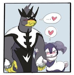 Rating: s
ID: 2540172
Date: 2020-12-23 13:51:16 -0500
Status: active
Score: 18
2020 ambiguous_gender anthro bear black_body blue_background blush border duo eyes_closed flustered fur generation_8_pokemon grey_body grey_fur heart_symbol horn hug indeedee legendary_pokemon magnolia_porter_siddell mammal nintendo pokemon pokemon_(species) purple_spots rapid_strike_style_urshifu simple_background size_difference spots unavailable_at_source urshifu white_body white_border white_fur yellow_body post #2540172