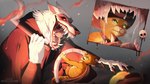 Rating: s
ID: 3831013
Date: 2023-01-24 09:24:44 -0500
Status: active
Score: 75
16:9 2023 absurd_res anthro artist_name belt black_claws black_sclera bodily_fluids bone boots canid canine canis cape cheek_tuft claws clothed clothing cutaway dated death_(puss_in_boots) domestic_cat dreamworks dripping duo ears_back facial_markings facial_tuft fangs felid feline felis finger_claws footwear fur glistening glistening_eyes green_eyes hat head_markings headgear headwear hi_res holding_object holding_weapon looking_into_mouth male mammal markings mask_(marking) mouth_shot neck_tuft on_ground open_mouth orange_body orange_fur pink_nose pivoted_ears pupils puss_in_boots_(dreamworks) puss_in_boots_(franchise) red_boots red_clothing red_eyes red_footwear red_tongue red_topwear reverse_mouth_shot saliva saliva_drip saliva_string santanahoffman scared sharp_teeth shoes sickle simple_background size_difference skull slit_pupils tabby_cat teeth text tongue topwear trapped tuft weapon whiskers white_body white_fur widescreen wolf post #3831013