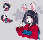 Rating: s
ID: 3513856
Date: 2022-08-18 13:02:09 -0400
Status: active
Score: 9
2022 5_fingers anthro asian_clothing black_hair clothed clothing dress east_asian_clothing emote female fingers fur gesture hair hand_gesture hi_res japanese_clothing kimono lagomorph leporid looking_at_viewer mammal open_mouth open_smile pawpads pink_cheeks pink_eyes pink_nose pink_pawpads rabbit red_clothing red_kimono simple_background smile solo star tongue usagichi_(vkontakte) v_sign vkontakte white_body white_fur wnnnhh post #3513856