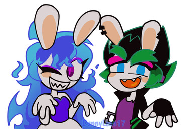 Rating: s
ID: 5673888
Date: 2025-06-28 17:59:41 -0400
Status: pending
Score: 0
2023 4_fingers anthro arms_bent artist_name bangs black_clothing black_ear_ring black_gloves black_hair black_handwear black_jacket black_topwear blue_clothing blue_eyes blue_hair blue_shirt blue_topwear bottomwear bunnylean17 clothed clothed_anthro clothed_female clothing digital_drawing_(artwork) digital_media_(artwork) duo edge_(mario_plus_rabbids) english_description eye_through_hair eyebrows eyelashes eyelashes_through_hair eyeshadow female female_anthro fingerless_gloves fingers flat_colors fully_clothed fully_clothed_anthro fully_clothed_female fur ghost gloves green_eyebrows green_hair hair handwear heart_tongue hi_res hybrid jacket lagomorph long_ears long_hair looking_at_viewer makeup mammal mario_plus_rabbids_sparks_of_hope midnite_(mario_plus_rabbids) multicolored_hair nintendo no_eyebrows no_pupils noseless notched_ear one_eye_closed open_clothing open_jacket open_topwear orange_tongue pink_eyeshadow pupils purple_clothing purple_ear_piercing purple_eyes purple_pupils purple_shirt purple_topwear rabbid raving_rabbids rayman_(series) sharp_teeth shirt short_hair simple_background skirt spiky_hair spirit tan_cheeks tan_inner_ear teeth text thick_eyebrows tongue toothy_smile topwear translucent translucent_hair two_tone_hair ubisoft white_background white_body white_bottomwear white_clothing white_fur white_skirt post #5673888