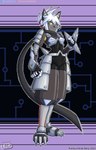 Rating: s
ID: 4697723
Date: 2024-04-03 15:18:00 -0400
Status: active
Score: 9
3_toes 9:14 absurd_res anthro arm_blade armor armwear bangs black_body black_fur blade boob_armor breastplate buckler cheetah clawed_sabatons claws clothed clothing cuisse cybernetic_arm cybernetic_ear cybernetic_limb cybernetics cyborg digital_media_(artwork) elbow_blade feet felid feline female fishnet_armwear fishnet_clothing fist full-length_portrait fur gloves grey_body grey_fur hair handwear hi_res hindpaw jackintaro kunai laminar_armor looking_at_viewer machine mammal metallic_body ninja panthija_shade_(jackintaro) paws ponytail portrait ranged_weapon rivets rubber_clothing sabatons scarf shield shuriken simple_background skinsuit solo spaulder tail tail_blade tassets three-quarter_view tied_hair tight_clothing toe_claws toes undersuit warrior weapon weapon_tail white_hair wrist_blade wrist_weapon yellow_eyes post #4697723