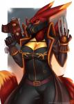 Rating: s
ID: 1071549
Date: 2016-12-07 19:53:10 -0500
Status: active
Score: 129
2016 4_fingers alternate_color anthro bandai_namco belt black_sclera bolt_pistol bolter border breasts canid canine claws cleavage clothed clothing coat commisar cyvian digimon digimon_(species) digital_media_(artwork) doomthewolf ear_markings eyelashes facial_markings fan_character female fingers front_view fur gas_mask gun head_markings hi_res holding_gun holding_object holding_ranged_weapon holding_weapon long_ears mammal markings mask melee_weapon portrait ranged_weapon red_body red_eyes red_fur renamon ryva_hellfyre solo text three-quarter_portrait topwear tuft url warhammer_(franchise) warhammer_40000 weapon white_border yellow_body yellow_fur post #1071549
