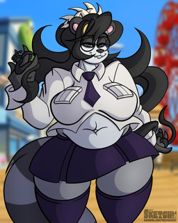 Rating: s
ID: 5614966
Date: 2025-06-01 19:15:50 -0400
Status: active
Score: 7
4:5 anthro bear big_breasts black_body black_fur black_hair black_nose bottomwear breasts clothing cosplay fangs female filia fur giant_panda hair hi_res mammal mature_anthro mature_female maya_(omegaozone) multicolored_body multicolored_fur navel necktie sketchybug skirt skullgirls smile solo teeth two_tone_body two_tone_fur white_body white_fur post #5614966