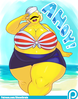 Rating: s
ID: 1517743
Date: 2018-04-17 15:07:25 -0400
Status: active
Score: 18
:d belly big_belly big_breasts bikini blonde_hair breasts clothing cyclops dieselbrain eyes_closed female glistening glistening_body hair hat headgear headwear hi_res huge_breasts humanoid not_furry obese obese_female obese_humanoid open_mouth overweight overweight_female overweight_humanoid short_hair smile solo sucy swimwear teeth thick_thighs two-piece_swimsuit wide_hips yellow_body yellow_skin post #1517743