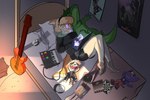 Rating: s
ID: 4533744
Date: 2024-01-13 21:25:40 -0500
Status: active
Score: 41
2d_(gorillaz) 3:2 absurd_res accessory album_cover anthro band_merch bed blonde_hair bone_frill bottomwear cavemanon_studios clothing colored compact_disc computer cover death_grips dinosaur electric_guitar electronic_musical_instrument electronics female foxu frill_(anatomy) furniture glass_animals good_and_evil_(tally_hall_album) gorillaz grey_eyes guitar hadrosaurid hair hair_accessory hairband head_crest head_frill hi_res i_wani_hug_that_gator inside katy_kat keyboard_instrument laptop long_tail marvin's_marvelous_mechanical_museum_(album) melissa_(snoot_game) murdoc_niccals musical_instrument musical_keyboard noodle_(gorillaz) olivia_halford on_bed orange_body orange_scales ornithischian ornithopod parappa_the_rapper parasaurolophus pillow plantigrade plucked_string_instrument prehistoric_species reptile russel_hobbs scales scalie shirt shorts smile snoot_game snout solo sony_corporation sony_interactive_entertainment string_instrument synthesizer tail tally_hall the_money_store the_now_now_(gorillaz_album) topwear yellow_eyes yellow_sclera zaba_(glass_animals_album) post #4533744
