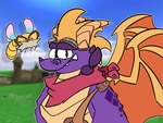 Rating: s
ID: 4920044
Date: 2024-07-15 04:01:37 -0400
Status: active
Score: 15
2024 4:3 activision aged_up anthro anthrofied arthropod balloonist_spyro bust_portrait digital_drawing_(artwork) digital_media_(artwork) dragon dragonfly duo european_mythology eyewear eyewear_on_head facial_hair fangs frill_(anatomy) glasses goggles goggles_on_head hi_res horn insect kerchief looking_at_viewer male membrane_(anatomy) membranous_wings multicolored_body mustache mythological_creature mythological_scalie mythology neck_spikes neckerchief neckwear orange_wings poptevin portrait pronounced_browridge purple_body red_kerchief red_neckerchief scales scalie screencap screencap_background smile smiling_at_viewer sparx spyro spyro_the_dragon teeth three-quarter_view two_tone_body western_dragon winged_dragon wings yellow_body yellow_scales post #4920044