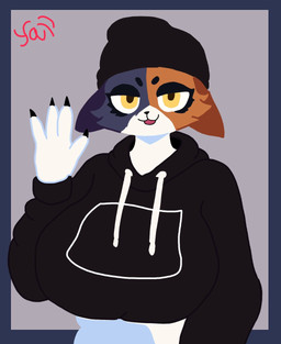 Rating: s
ID: 5673097
Date: 2025-06-28 10:23:24 -0400
Status: active
Score: 12
2025 alternative_fashion anthro beanie black_beanie black_claws black_clothing black_eyebrows black_hat black_headwear black_hoodie black_nose black_topwear blue_border blue_ears border breasts brown_ears cel_shading claws clothing colored digital_media_(artwork) domestic_cat epic_games eyebrows felid feline felis female fortnite gesture goth grey_background hat headgear headwear hi_res hoodie mammal meow_skulls open_mouth open_smile red_mouth shaded signature simple_background smile smiling_at_viewer solo spanish_description topwear waving waving_at_viewer white_body yapbunny yellow_eyes post #5673097