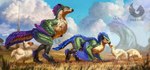 Rating: s
ID: 5604238
Date: 2025-05-28 10:47:13 -0400
Status: active
Score: 50
all_fours ambient_bird ambiguous_gender avian biped blue_body blue_feathers capcom claws cloud day digitigrade feathered_wings feathers feral finger_claws grass green_body green_feathers green_scales group hi_res monster_hunter outside plant purple_body purple_feathers red-izak scales scalie scuted_legs scutes seikret shaded sky standing tail text toe_claws url watermark winged_arms wings yellow_body yellow_feathers young young_feral post #5604238