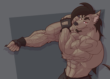Rating: s
ID: 5709074
Date: 2025-07-14 19:13:26 -0400
Status: active
Score: 7
abs anthro arm_tuft barazoku barbell_piercing beard biceps big_biceps big_muscles bottomwear brown_body brown_fur brown_hair canid canine canis claws clothed clothing coyote deltoids digital_drawing_(artwork) digital_media_(artwork) ear_piercing ear_ring elbow_tuft facial_hair fingerless_gloves fist flexing fur gloves grey_bottomwear grey_clothing grey_shorts hair handwear hi_res huge_muscles kaioat looking_at_viewer male mammal mohawk muscle_tone muscular obliques pecs piercing ponytail red_eyes ring_piercing russell_carmine shaded shorts showing_off_muscles simple_background smile smirk smug smug_grin solo tail topless triceps tuft vein veiny_arms veiny_muscles post #5709074