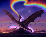 Rating: s
ID: 5650589
Date: 2025-06-18 08:07:14 -0400
Status: pending
Score: 16
2025 5:4 ambient_dragon ambiguous_gender aurora_(phenomenon) bird's-eye_view blowing_fire cloud detailed_background digital_media_(artwork) digital_painting_(artwork) dragon feral group high-angle_view horn looking_up macro_focus milky_way moon mountain mythological_creature mythological_scalie mythology nambroth night one_leg_up open_mouth painting_(artwork) quadruped rainbow_colors raised_leg scaled_body scalie solo_focus spread_wings standing star sunset watermark wings post #5650589