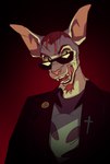 Rating: s
ID: 5460186
Date: 2025-03-27 16:01:27 -0400
Status: active
Score: 21
anthro black_background clothing coat domestic_cat eyewear fangs felid feline felis glasses green_eyes hair hi_res lazya licking licking_lips male mammal open_mouth postal_(series) postal_dude red_background red_hair running_with_scissors_(company) shirt simple_background solo teeth tongue tongue_out topwear trenchcoat post #5460186