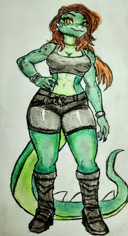 Rating: s
ID: 5718339
Date: 2025-07-19 00:22:56 -0400
Status: active
Score: 20
absurd_res auburn_hair boots bottomwear clothing crop_top female footwear hair hi_res horn orange_eyes reptile scalie shirt shoes shorts spiked_tail spikes spikes_(anatomy) tail topwear zfka post #5718339