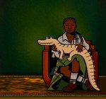 Rating: s
ID: 5572906
Date: 2025-05-14 22:59:37 -0400
Status: active
Score: 1
2025 5_fingers albino album_cover alligator alligator_bites_never_heal alligatorid black_hair bottomwear braided_hair brown_body brown_skin chair clothed clothed_female clothed_human clothing collared_shirt cornrows cover crocodilian dark_body dark_skin digital_drawing_(artwork) digital_media_(artwork) doechii duo ear_piercing eyelashes female female_human feral fingers footwear front_view full-length_portrait fully_clothed fully_clothed_female fully_clothed_human furniture green_background green_bottomwear green_clothing green_skirt hair hi_res holding_feral human jewelry kot2ka looking_at_viewer mammal mouth_closed necklace on_chair piercing portrait reptile ring_(jewelry) rug scales scalie sharp_teeth shirt simple_background sitting sitting_on_chair skirt snaggle_teeth socks tail tail_ridge teeth topwear white_clothing white_shirt white_topwear post #5572906