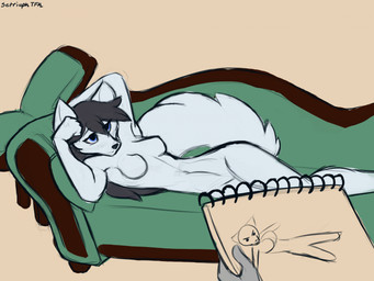 Rating: s
ID: 5627507
Date: 2025-06-07 20:38:36 -0400
Status: active
Score: 13
anthro artist_name artistic_pose biped breasts canid canine canis digital_drawing_(artwork) digital_media_(artwork) disembodied_hand draw_me_like_one_of_your_french_girls drawing_(action) drawing_(object) duo english_text featureless_breasts featureless_crotch female female_anthro full-length_portrait fur furniture hair hand_behind_head handwritten_text hi_res indoor_nudity inside kailun_setra katie_knightfall_(character) long_hair lying mammal meme modelling mostly_offscreen_character nude nude_anthro nude_female on_side portrait pose setriaphtfj sketchbook sofa solo_focus tail tasteful_nudity text three-quarter_view white_body white_fur wolf post #5627507