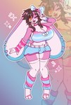 Rating: s
ID: 5618955
Date: 2025-06-03 17:05:12 -0400
Status: active
Score: 5
accessory anthro bottomwear bow_ribbon bracelet breasts choker cleavage clothed clothing ear_piercing female floppy_ears fur gesture hair_accessory hair_bow hair_ribbon hand_gesture hi_res hotpants jewelry knock-kneed lagomorph leg_warmers legwear leporid lgbt_pride lop_ears mammal necklace one_eye_closed piercing pink_body pink_fur pinup pose pride_color_clothing pride_colors rabbit remmy_(remybunny) ribbons scut_tail short_tail shorts solo swampspectre tail thigh_highs trans_(lore) trans_woman_(lore) v_sign wide_hips wink post #5618955