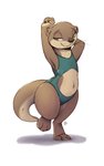 Rating: s
ID: 2361889
Date: 2020-08-08 01:51:24 -0400
Status: active
Score: 205
2020 3_toes 5:8 anthro barefoot belly_cutout black_nose brown_body brown_fur claws clothed clothing cutout digital_media_(artwork) digitigrade feet female flat_chested full-length_portrait fur green_eyes hi_res louart mammal midriff mustelid navel one-piece_swimsuit otter portrait raised_arm semi-anthro signature simple_background smile solo swimwear tail thick_thighs toes walking whiskers white_background wide_hips post #2361889