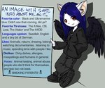 Rating: s
ID: 4216823
Date: 2023-08-06 09:07:27 -0400
Status: active
Score: 3
2005 acid_(helena_soderberg) alternative_fashion anthro black_clothing black_wings blank_expression blue_hair bottomwear breasts character_bio clothing denim denim_bottomwear denim_clothing domestic_cat english_text feathered_wings feathers felid feline felis female footwear glamfur goth hair helena_soderberg hoodie inner_ear_fluff jeans looking_at_viewer low_res mammal model_sheet pants red_eyes shoes small_breasts sneakers solo text topwear tuft wings post #4216823