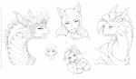 Rating: s
ID: 634885
Date: 2015-04-08 16:28:11 -0400
Status: active
Score: 55
2014 ambiguous_form anthro black_and_white dragon english_text etheross female half-closed_eyes headdress headshot_portrait hi_res horn human lizard long_neck looking_at_viewer looking_away mammal monochrome multiple_images mythological_creature mythological_scalie mythology narrowed_eyes open_mouth portrait reptile scales scalie simple_background sketch solo text white_background post #634885