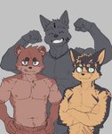 Rating: s
ID: 5650749
Date: 2025-06-18 10:32:49 -0400
Status: pending
Score: 7
adolescent anthro canid canine canis chain_necklace clothed clothing domestic_dog flexing group hi_res jewelry ken_(leeksaltboy) leeksaltboy male mammal muscular muscular_male muscular_young necklace raccoon_dog scar tanuki tanuki_kun_(leeksaltboy) tongue tongue_out topless trio xiaozhuang_(leeksaltboy) young post #5650749