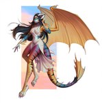 Rating: s
ID: 5657927
Date: 2025-06-21 11:34:40 -0400
Status: active
Score: 0
anthro black_hair blue_body blue_eyes clothed clothing dragon female female_anthro hair hi_res horn hybrid long_hair looking_at_viewer marie_merkh markings membrane_(anatomy) membranous_wings mouth_closed multicolored_body mythological_creature mythological_scalie mythology navel orange_body orange_wings purple_body scalie solo striped_arms striped_legs striped_markings striped_tail stripes tail tail_markings white_horn wings post #5657927