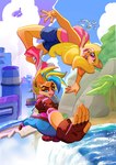 Rating: s
ID: 5436636
Date: 2025-03-16 08:09:29 -0400
Status: active
Score: 19
2025 activision anthro artist_collaboration bandicoot blonde_hair blue_eyes boots bottomwear breasts butt clothing crash_bandicoot_(series) crop_top denim denim_bottomwear denim_clothing drog_1998 duo ear_piercing ear_ring eyebrows eyelashes female fingerless_gloves footwear gloves hair handwear hi_res inner_ear_fluff jacket jeans mammal marsupial one_eye_closed ottoblue_05 outside pants piercing pirate_tawna ring_piercing shirt shoes shorts tawna_bandicoot tongue tongue_out topwear tuft wink post #5436636