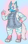Rating: s
ID: 3126787
Date: 2022-01-16 13:36:51 -0500
Status: active
Score: 11
anthro blue_body blue_fur breasts cable_knit_jersey claws cleavage clothed clothing digital_media_(artwork) eyewear female footwear fur glasses hair harley_(impishhyena) herm_(lore) high_heels hyena impishhyena mammal meme meme_clothing multicolored_body multicolored_fur pink_body pink_fur purple_eyes shoes simple_background solo spotted_hyena standing sweater topwear trans_(lore) trans_woman_(lore) two_tone_tail virgin_killer_sweater white_body white_fur post #3126787