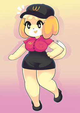 Rating: s
ID: 3691932
Date: 2022-11-15 00:47:58 -0500
Status: active
Score: 54
3_fingers absurd_res animal_crossing anthro big_breasts black_bottomwear black_clothing black_footwear black_hat black_headwear black_shoes black_skirt bottomwear breasts canid canine canis clothed clothing digital_media_(artwork) domestic_dog eyelashes female fingers footwear fur hair hand_on_hip hat headgear headwear hi_res isabelle_(animal_crossing) mammal mcdonald's monotone_bottomwear monotone_clothing monotone_skirt nintendo onigiri_punch open_mouth red_clothing red_shirt red_topwear shih_tzu shirt shoes simple_background skirt smile solo standing thick_thighs topwear toy_dog uniform wcdonald's work_uniform yellow_body yellow_fur post #3691932