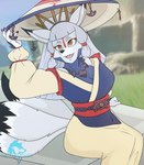 Rating: s
ID: 4472122
Date: 2023-12-14 13:12:33 -0500
Status: active
Score: 27
2023 absurd_res alternate_species anthro black_tip_tail black_tipped_ears bottomwear breasts breath_of_the_wild brown_eyes canid canine cleavage clothed clothing conditional_dnp dress facial_tattoo fangs female fox fur furrification grass grass_field grassland grey_body grey_fur grinn3r hair hand_on_hat happy hat headgear headwear hi_res jewelry keaton_(tloz) looking_up mammal nintendo oversized_clothing paya plant pointy_hat sheikah sheikah_outfit sheikah_symbol sitting sitting_on_tombstone skirt smile solo tattoo tears_of_the_kingdom teeth the_legend_of_zelda tied_hair white_body white_fur post #4472122