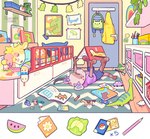 Rating: s
ID: 5407685
Date: 2025-03-02 14:17:11 -0500
Status: active
Score: 30
anthro backpack bed bedroom book bottomwear brown_body brown_fur cabbage child clothing crayon decoration detailed_background domestic_ferret duo eyes_closed female food fruit fur furniture gabriel_(hoopsiedasie) giraffe giraffid hi_res hoopsiedasie lying male mammal melon messy_room mustelid musteline nintendo on_back pants pencil_(object) pink_body pink_fur plant plushie pokemon pokemon_card rug shirt sleeping smile topwear toy true_musteline vegetable watermelon weasel yellow_body yellow_fur young young_anthro young_female young_male post #5407685