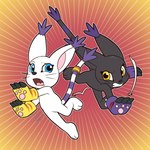 Rating: s
ID: 5385216
Date: 2025-02-20 04:04:46 -0500
Status: active
Score: 25
1:1 accessory ambiguous_gender anthro bandai_namco black_body black_fur blackgatomon blue_eyes caramel-kitteh clawed_gloves digimon digimon_(species) duo fur furgonomics gatomon hi_res jewelry markings open_mouth pawpads pink_pawpads ring ring_(marking) ringed_tail striped_markings striped_tail stripes tail tail_accessory tail_jewelry tail_markings tail_ring whiskers white_body white_fur yellow_eyes post #5385216