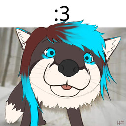 Rating: s
ID: 5618508
Date: 2025-06-03 13:10:30 -0400
Status: active
Score: 9
:3 blep blue_eyes blue_hair brown_hair canid canine close-up countershading detailed_background dipstick_tail draw_over feral fox fur grey_body grey_fur hair hapromeen looking_at_viewer low_res luriga_freefox mammal markings signature solo tail tail_markings tongue tongue_out white_body white_countershading post #5618508