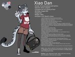Rating: s
ID: 4935047
Date: 2024-07-22 07:15:11 -0400
Status: active
Score: 20
5_fingers anthro biped bottomwear claws clothing countershade_fur countershade_tail countershading dewebu dipstick_tail english_text eyebrows felid fingers fur grey_body grey_fur hair hi_res male mammal markings model_sheet pantherine pawpads shirt shorts snow_leopard solo tail tail_markings text topwear trans_(lore) trans_man_(lore) xiao_dan young young_anthro young_male post #4935047
