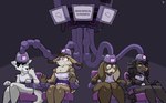 Rating: s
ID: 5597805
Date: 2025-05-25 16:02:55 -0400
Status: pending
Score: 8
anthro armor bodily_fluids bondage_chair bondage_furniture breasts canid canine canis chair clothing domestic_dog drooling english_text eye_roll felid feline female furniture group headgear helmet hi_res hypnodoe hypnosis intelligence_loss lagomorph leotard leporid lynx male mammal mind_control neck_tuft open_mouth percentage rabbit restrained restraints saliva sitting text tuft wolf post #5597805
