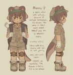 Rating: s
ID: 4390366
Date: 2023-11-02 16:43:38 -0400
Status: active
Score: 74
animal_humanoid autism child clothing english_text female female_symbol footwear gender_symbol gorarati hi_res humanoid mammal mammal_humanoid model_sheet mustelid mustelid_humanoid otter otter_humanoid shoes solo symbol text young post #4390366