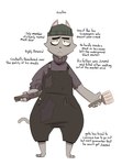 Rating: s
ID: 5135060
Date: 2024-10-23 19:25:46 -0400
Status: active
Score: 14
2023 3_toes 4_fingers anthro barefoot beanie beard black_eyebrows black_nose black_text brown_beanie brown_clothing brown_hat brown_headwear brown_overalls brush character_name clothed clothed_anthro clothed_male clothing colored digital_drawing_(artwork) digital_media_(artwork) domestic_cat english_text eyebrows facial_hair feet felid feline felis fingers front_view full-length_portrait fur furgonomic_headwear furgonomics gata_the_future_russian_kitty goatee grey_beard grey_body grey_clothing grey_ears grey_facial_hair grey_fur grey_sweater grey_tail grey_topwear grey_tuft gustov_(maddeku) hat headgear headwear hi_res maddeku male male_anthro mammal model_sheet overalls paint paintbrush pallet portrait smock solo sweater tail text toes topwear tuft turtleneck |:< post #5135060