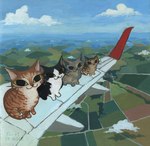 Rating: s
ID: 5654178
Date: 2025-06-19 19:01:53 -0400
Status: active
Score: 79
2025 aircraft airplane ambiguous_gender big_eyes cloud day domestic_cat felid feline felis feral fur gouache_(artwork) group kellypringleart looking_at_viewer mammal outside painterly painting_(artwork) plane_wings signature sky smile traditional_media_(artwork) traditional_painting_(artwork) tuft vehicle whiskers post #5654178