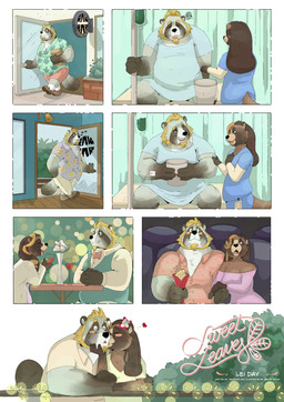 Rating: s
ID: 5741367
Date: 2025-07-28 23:24:32 -0400
Status: active
Score: 7
2020 anthro beard blonde_beard blonde_facial_hair blonde_hair blush brown_body brown_fur brown_hair bucket canid canine colson_grainger comic container date doctor duo facial_hair female fur grey_body grey_fur hair hanna_grainger heart_symbol hi_res inside iv_bag kissing_cheek male male/female mammal movie_theater mustelid otter overweight overweight_anthro overweight_male raccoon_dog romantic romantic_couple senor_nutria sweet_leaves tanuki white_body white_fur post #5741367