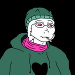 Rating: s
ID: 3772909
Date: 2022-12-26 04:00:28 -0500
Status: active
Score: 238
1:1 alpha_channel anthro bovid caprine cigarette clothing deltarune doomer_(meme) doomer_wojak eyewear fangs fur glasses goat green_clothing green_hat green_headwear green_hoodie green_topwear hat headgear headwear heart_symbol hoodie horn icon kaycraftytrus male mammal meme minimalism pink_eyes pink_scarf ralsei reaction_image sad scarf smoking teeth topwear undertale_(series) white_body white_fur post #3772909