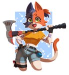 Rating: s
ID: 5568058
Date: 2025-05-12 21:21:36 -0400
Status: pending
Score: 11
2025 4_fingers absurd_res anthro arm_tuft axe bell bell_collar belt bottomwear breasts calico_cat cate_meowdy clothing collar container crop_top denim denim_bottomwear denim_clothing denim_shorts domestic_cat elbow_tuft epic_games eyebrows eyelashes felid feline felis female fingerless_gloves fingers fortnite fur gloves green_eyes hair hand_on_hip handwear heart_symbol hi_res inner_ear_fluff mammal miakameron midriff milk_container multicolored_body multicolored_fur navel open_mouth ponytail shirt shorts solo tattoo topwear tuft white_body white_fur post #5568058
