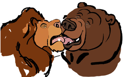 Rating: s
ID: 655428
Date: 2015-05-15 17:04:29 -0400
Status: active
Score: 38
16:10 bear brother_bear brown_bear brown_body brown_fur dakota-bear disney duo felid feral french_kissing fur grizzly_bear hi_res kissing lion male male/male mammal mature_feral mature_male mufasa overweight pantherine simple_background the_lion_king tongue tongue_out tug_(brother_bear) ursine white_background widescreen post #655428