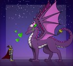 Rating: s
ID: 2999419
Date: 2021-10-30 00:23:19 -0400
Status: active
Score: 33
a_dragon's_tale_of_tails blush crown daweird_1 dragon duo european_mythology female feral green_eyes headgear heart_symbol human humanoid hybrid interspecies knight male male/female mammal mythological_creature mythological_scalie mythology night oberon_(adtot) purple_body roselia_(adtot) scalie size_difference smile spade_tail star tail warrior western_dragon post #2999419