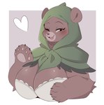 Rating: s
ID: 4175398
Date: 2023-07-16 23:36:59 -0400
Status: active
Score: 63
anotherbearsimp anthro bear big_breasts breasts brown_body brown_fur claws cleavage clothed clothing eyelashes female fur furgonomics gesture heart_symbol hi_res hood looking_at_viewer mama_mellow_(anotherbearsimp) mammal mature_anthro mature_female one_eye_closed open_mouth open_smile pawpads simple_background smile solo waving waving_at_viewer wink winking_at_viewer post #4175398