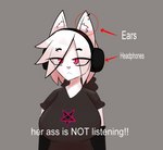 Rating: s
ID: 3605917
Date: 2022-10-04 11:13:06 -0400
Status: active
Score: 102
absurd_res anthro armwear ash_(tfwnocatgirlgf) big_breasts breasts clothed clothing ear_piercing electronics english_text eyebrow_piercing facial_piercing felid feline female headphones hi_res his_ass_is_not_x inner_ear_fluff mammal meme pentagram_print piercing pink_eyes shirt simple_background solo text tfwnocatgirlgf topwear tuft post #3605917