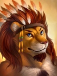 Rating: s
ID: 310319
Date: 2013-03-29 09:10:20 -0400
Status: active
Score: 21
2013 accessory anthro beard blue_eyes brown_hair bust_portrait cheetahpaws chest_tuft chieftain digital_media_(artwork) facial_hair feathers felid fur hair headband lion looking_at_viewer male mammal mane mostly_nude orange_body orange_fur orange_sclera pantherine pink_nose portrait red_hair sidern_brethencourt simple_background solo tribal tuft white_body white_fur post #310319